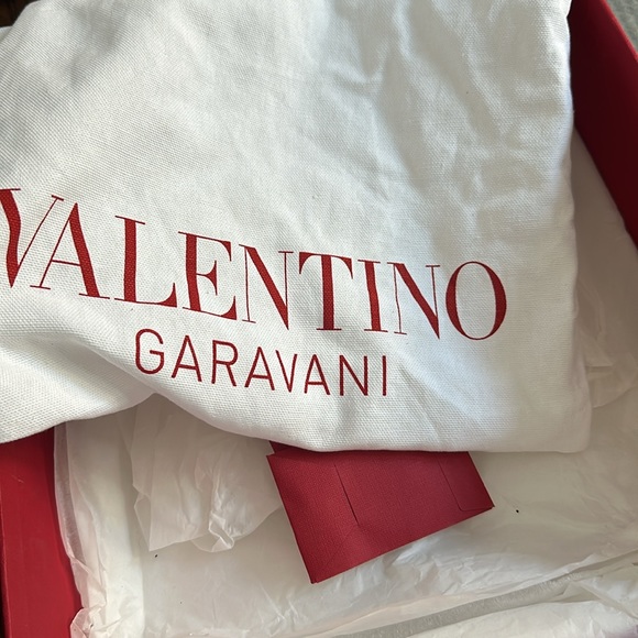 AuthenticValentino Garavani ROCKSTUD ANKLE STRAP WEDGE SANDAL - Picture 6 of 6